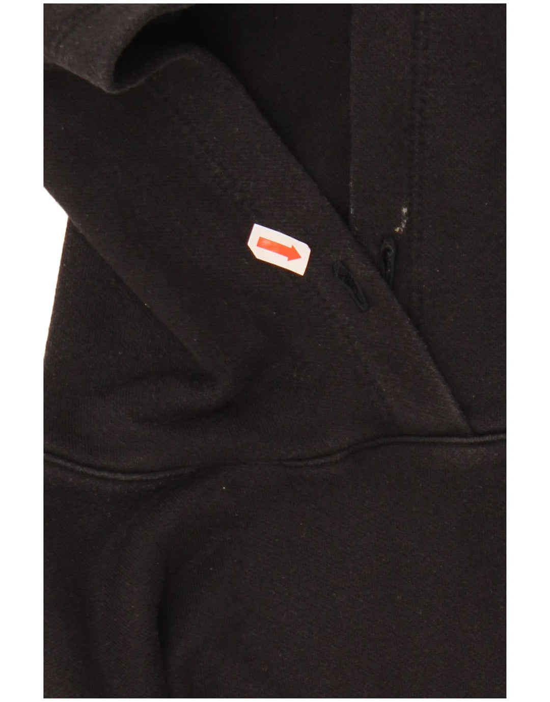 Женский укороченный джемпер с капюшоном оверсайз CHAMPION UK 6 XS, черный хлопок