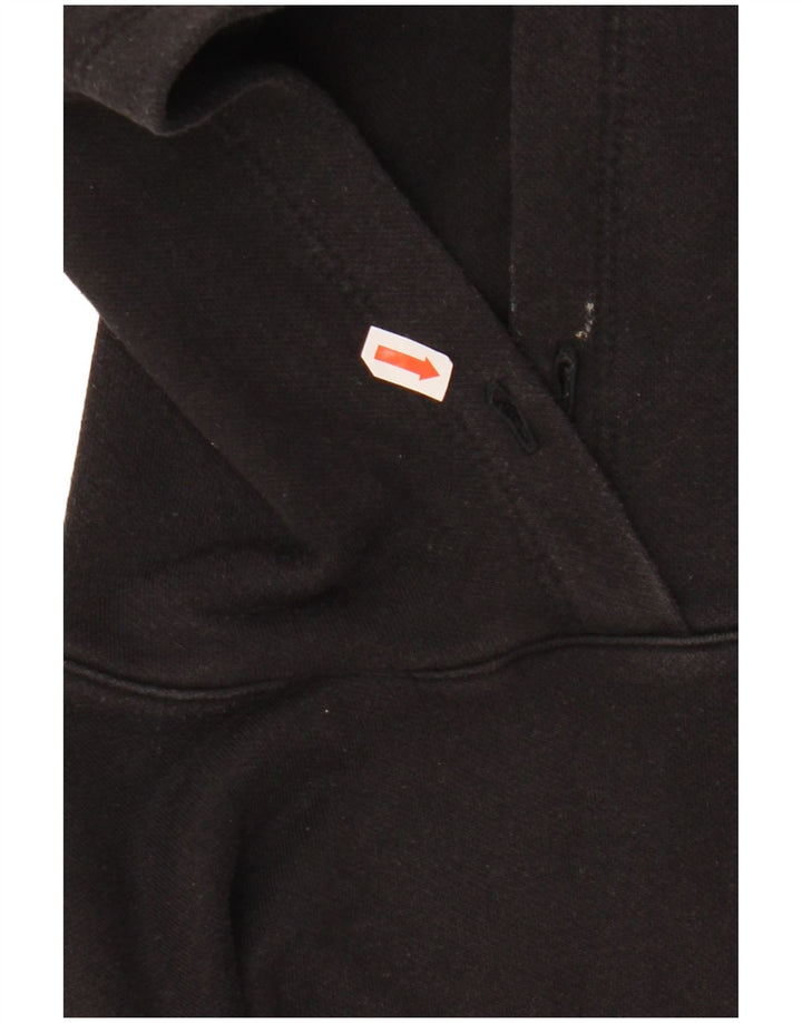 Женский укороченный джемпер с капюшоном оверсайз CHAMPION UK 6 XS, черный хлопок