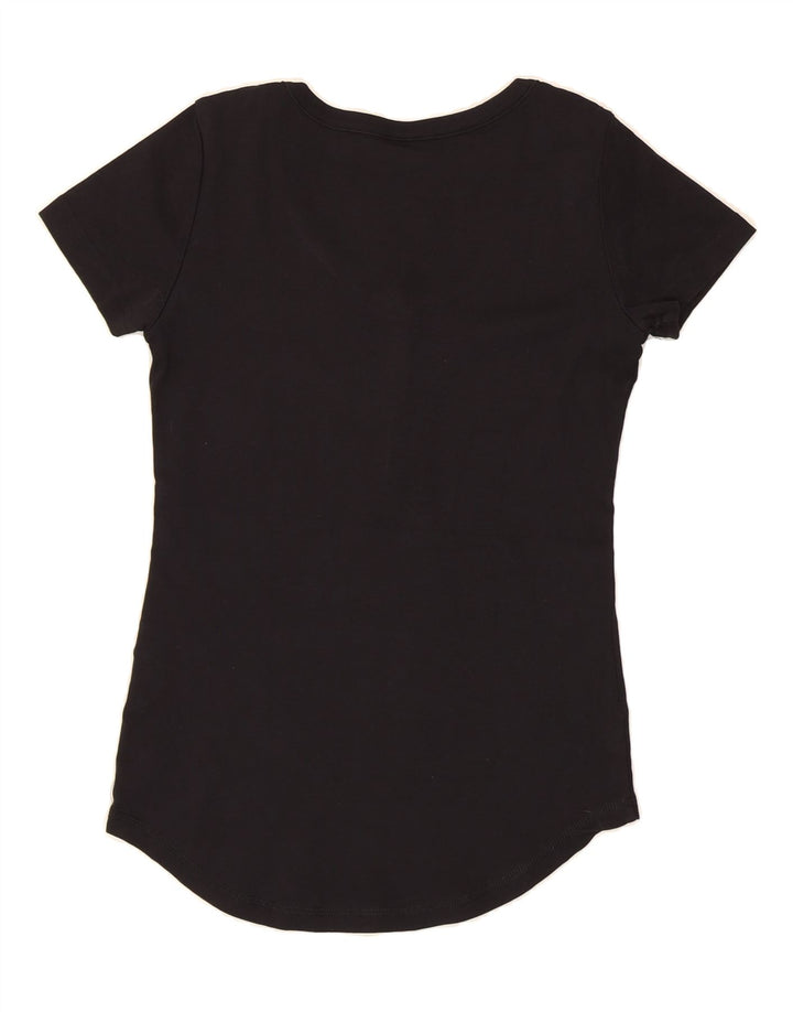 CHAMPION Womens T-Shirt Top UK 12 Medium Black Cotton Vintage Champion and Second-Hand Champion from Messina Hembry 