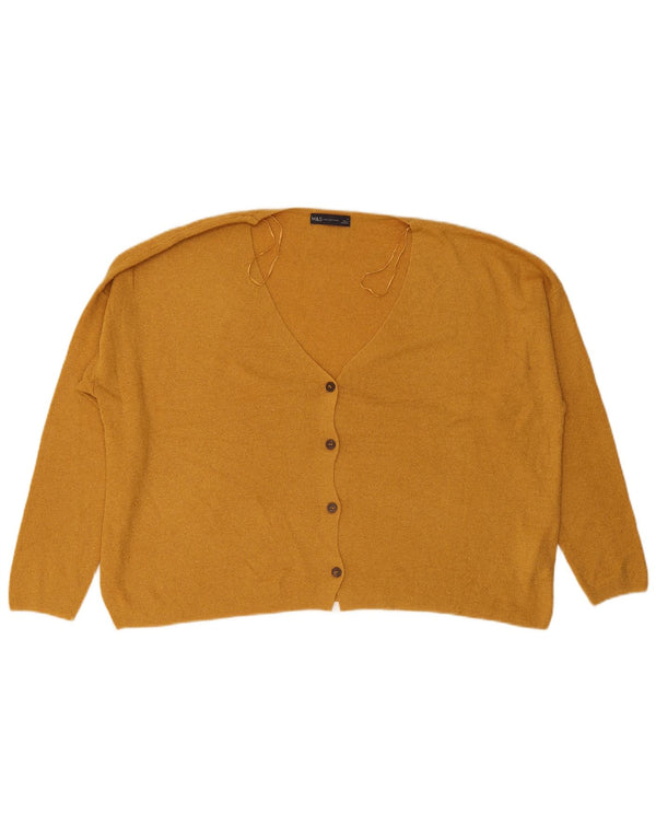 Женский кардиган Marks & Spencer UK 18 XL, желтый акрил