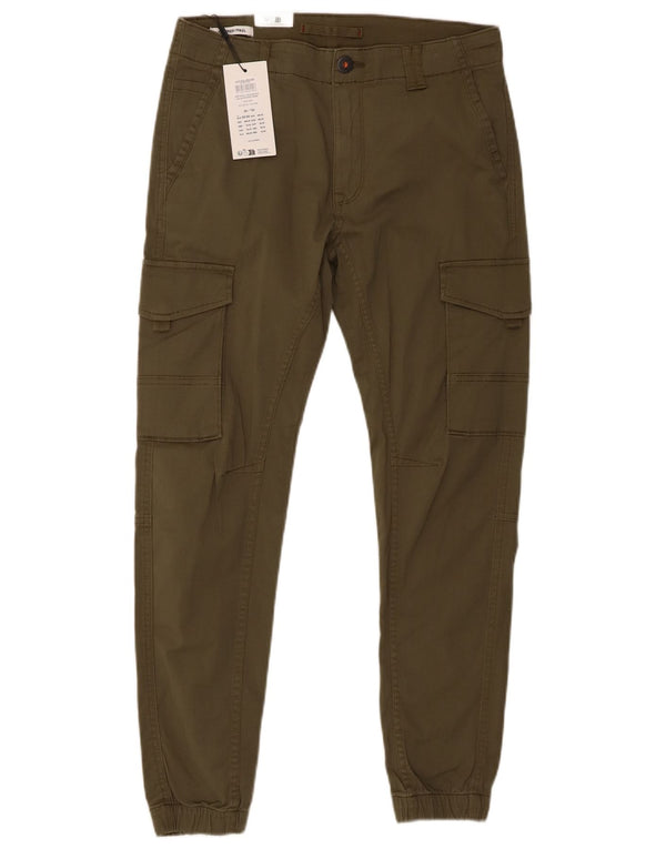 Мужские брюки-карго Jack & Jones Paul Joggers W30 L30, хлопок цвета хаки