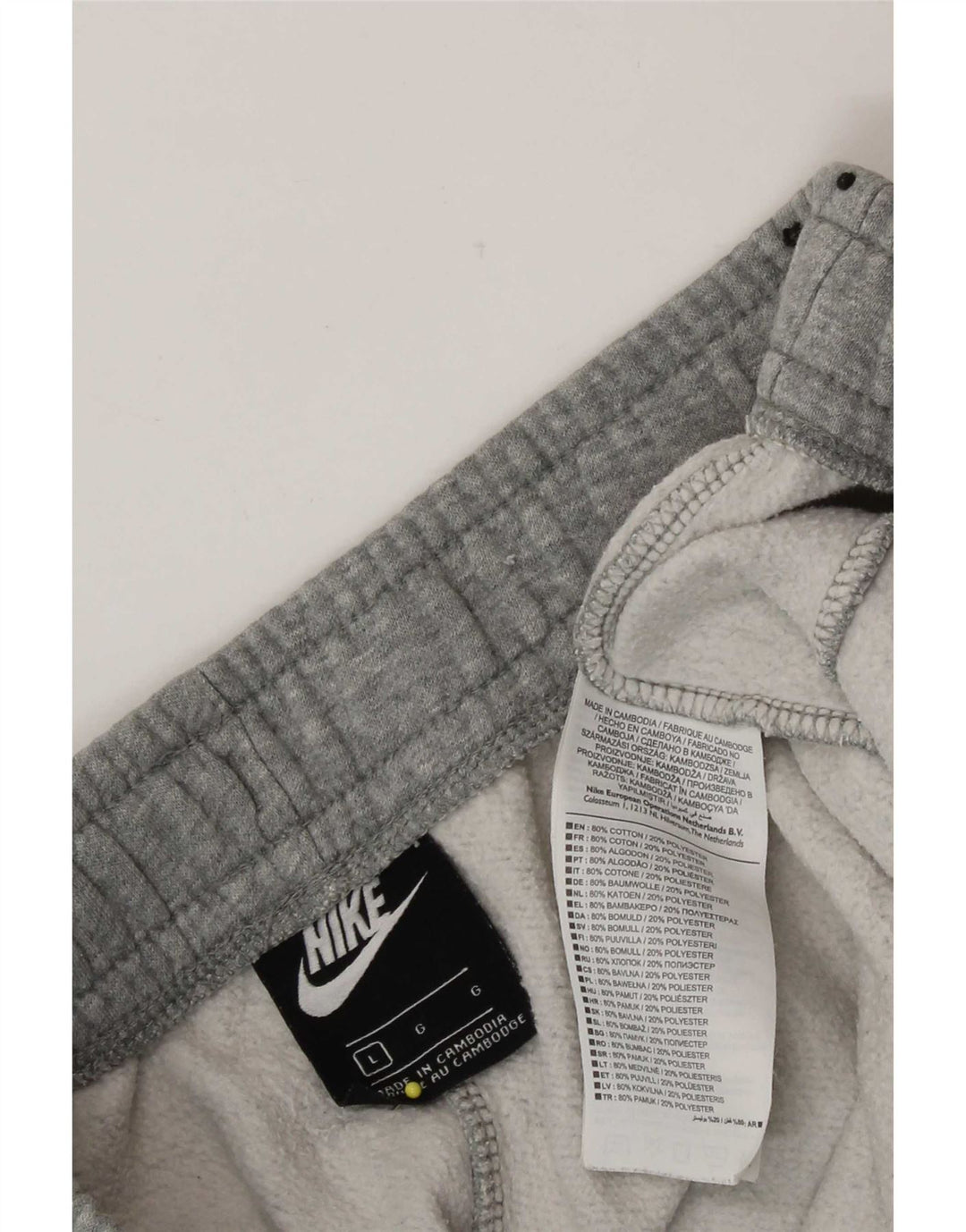 Мужские спортивные брюки Nike, джоггеры, большие серые, хлопковые