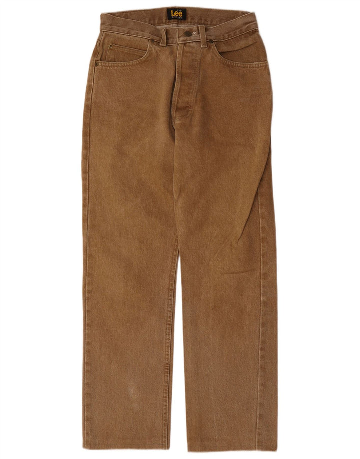 Женские прямые джинсы Lee W29 L28, бежевый хлопок