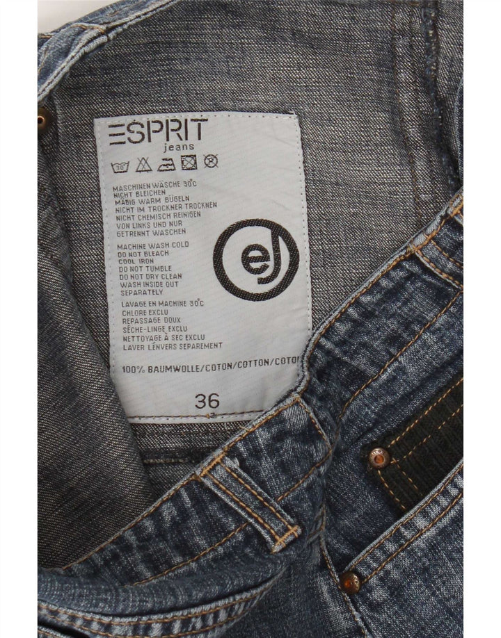 Женская мини-юбка джинсовая Esprit EU 36, маленькая W26, синяя, хлопок