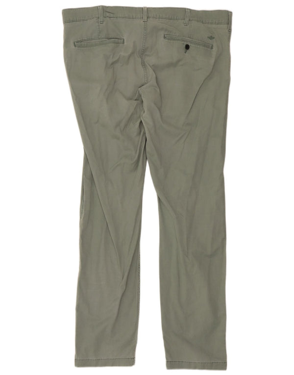 Мужские зауженные брюки-чиносы Dockers W40 L34, зеленый хлопок