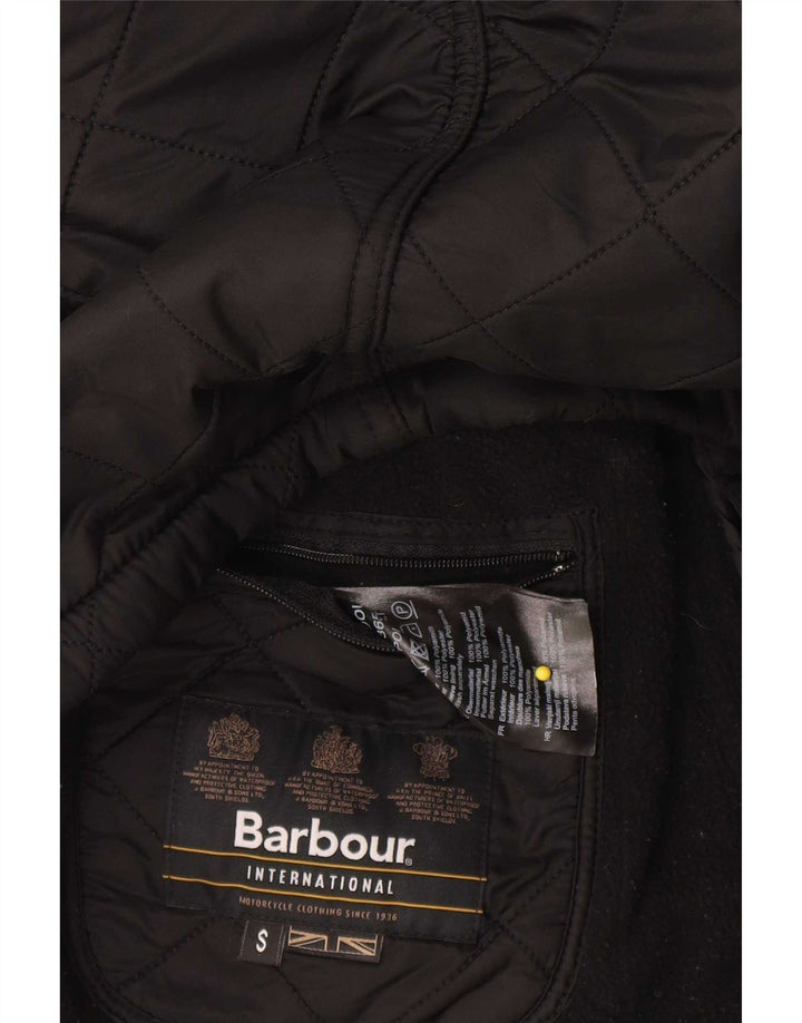 Мужская стеганая куртка Barbour UK 36 маленькая черная из полиэстера