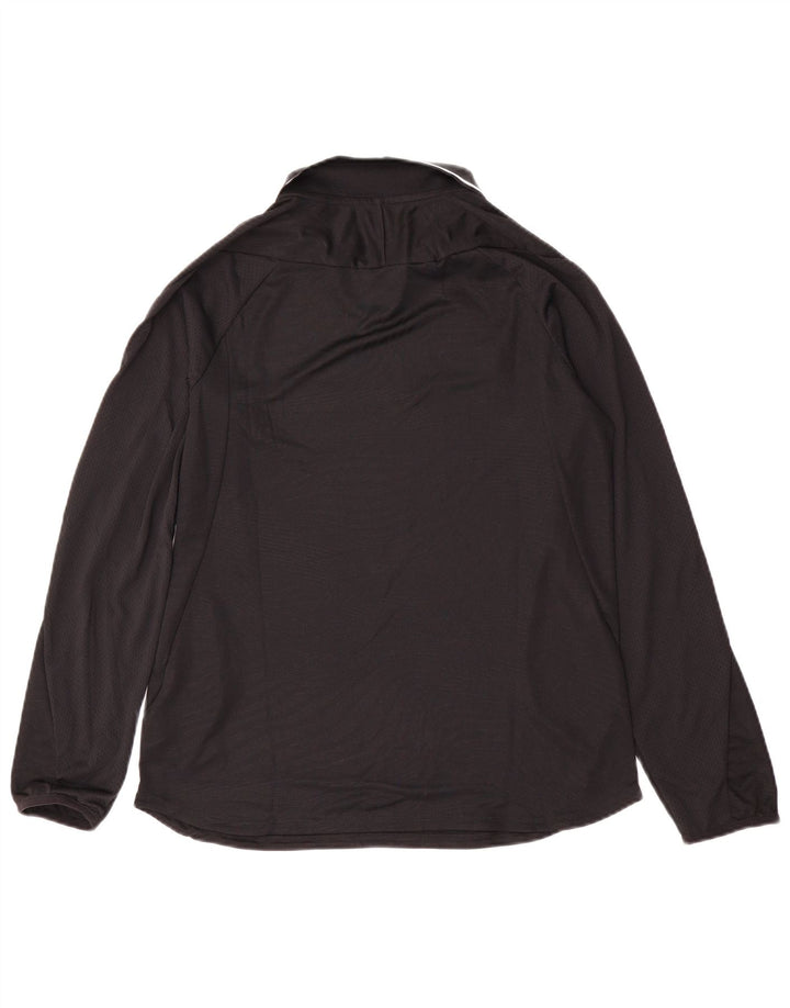 Мужской топ Nike Dri Fit с длинным рукавом, маленький черный полиэстер