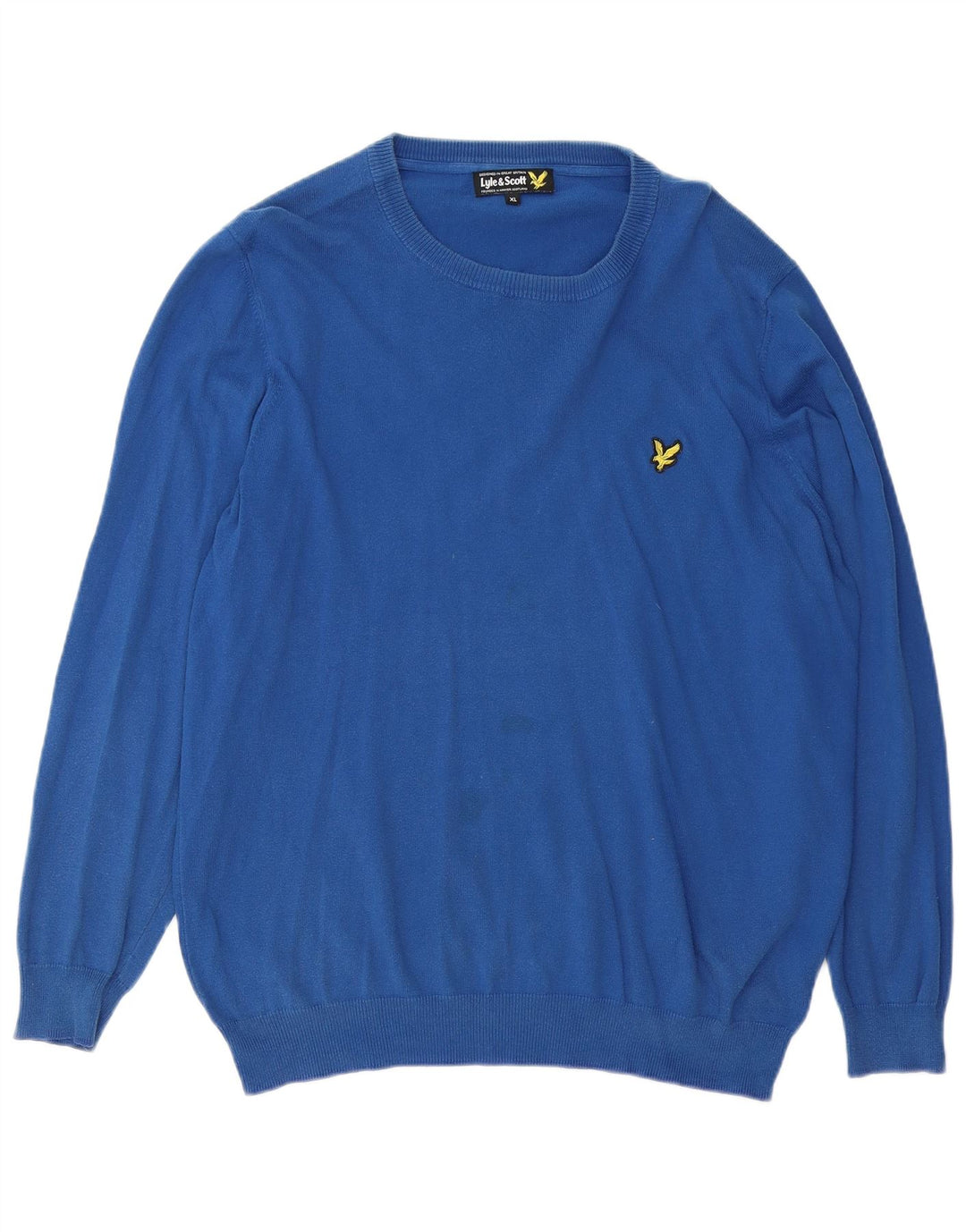 Мужской джемпер с круглым вырезом LYLE & SCOTT XL, синий хлопок