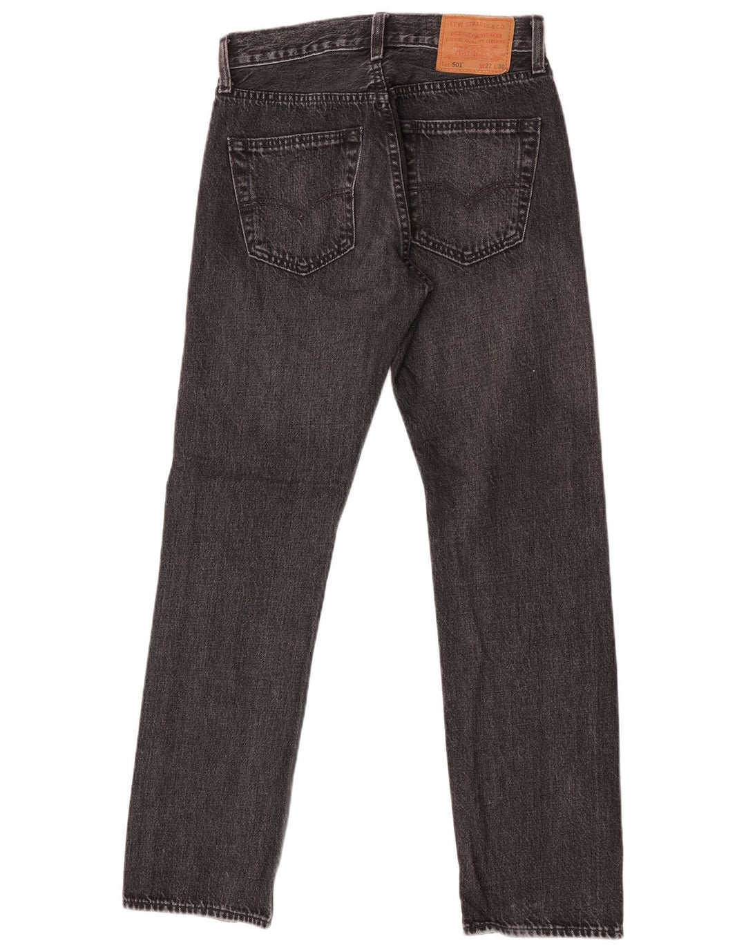 Мужские прямые джинсы Levi's 501 W27 L30 серые, хлопок