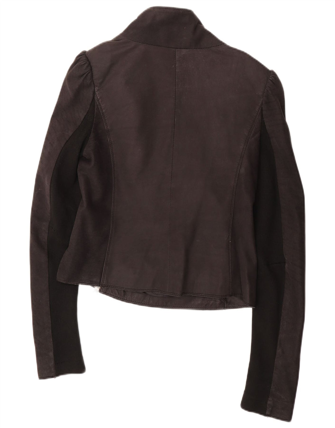 Женская кожаная куртка-гонщик All Saints UK 12, средний черный кожаный цвет