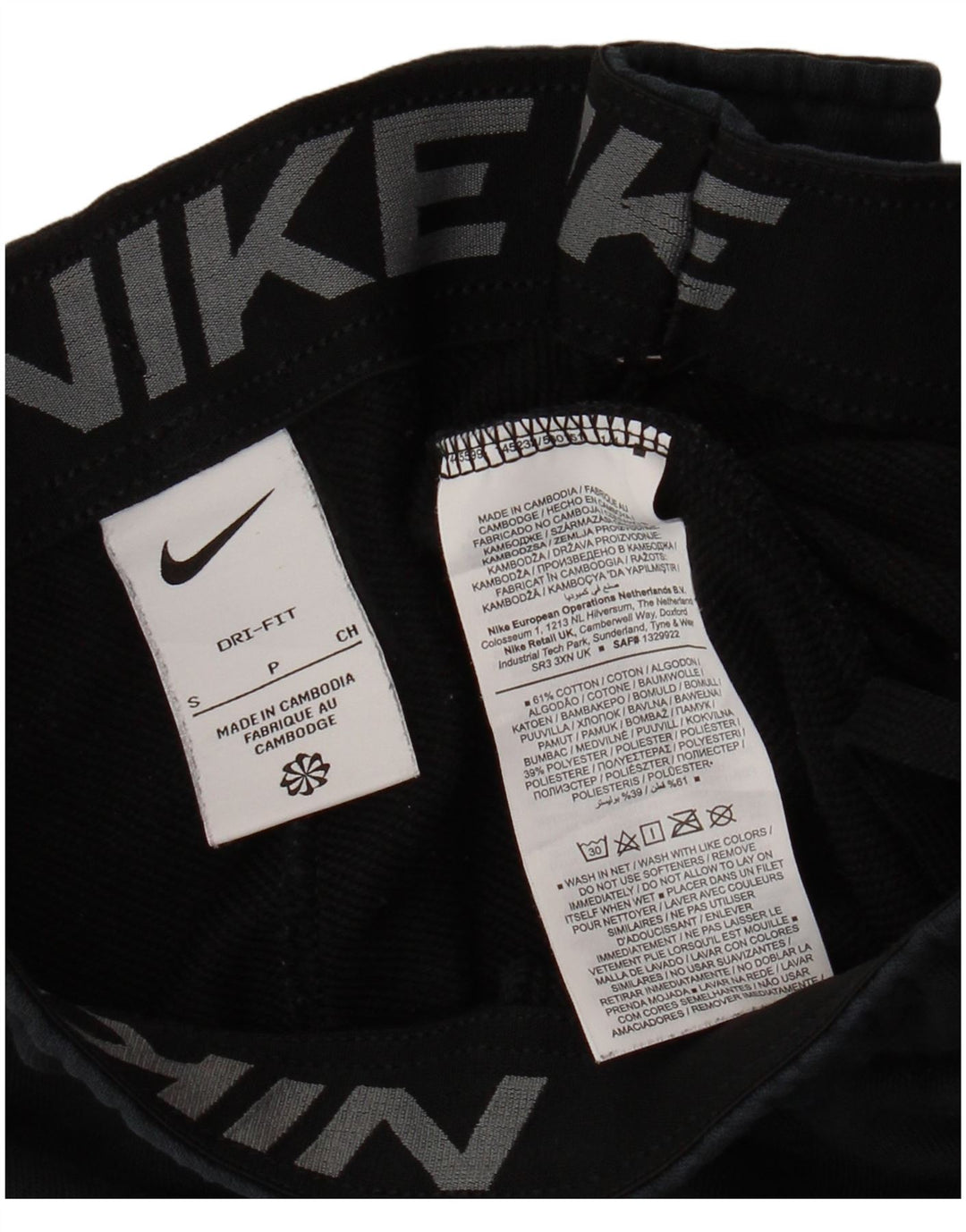 Мужские спортивные брюки NIKE Dri Fit, брюки для бега, маленькие черные хлопковые брюки