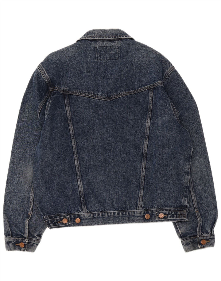 Мужская джинсовая куртка Wrangler UK 36, маленькая синяя, хлопок