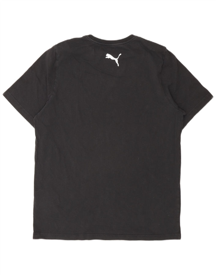 Мужская футболка Puma, большой черный хлопок