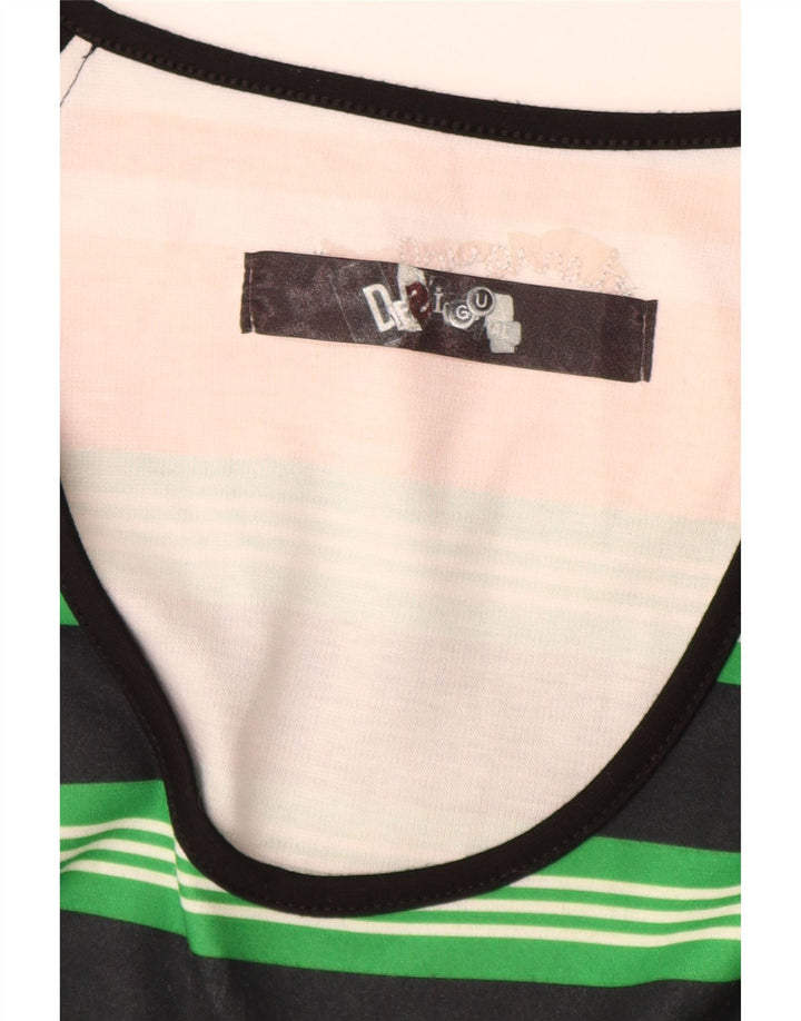 Женское платье-футболка с рисунком DESIGUAL UK 12, средний размер, разноцветная бабочка