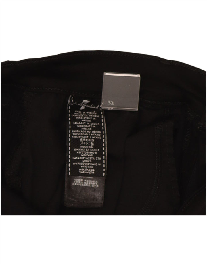 Мужские узкие джинсы 7 For All Mankind W33 L33, черные модальные