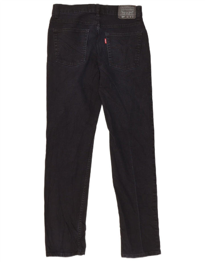 Женские зауженные джинсы Levi's 502 Regular W28 L30 Темно-синие, хлопок