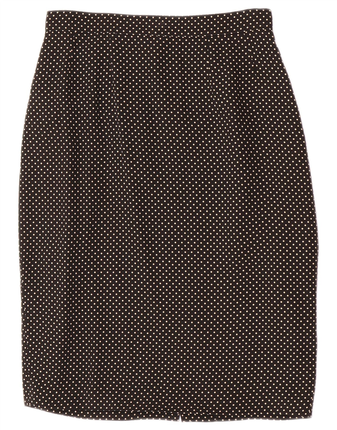 Винтажная женская юбка-карандаш IT 44 Medium W28 Черная пятнистая ацетат