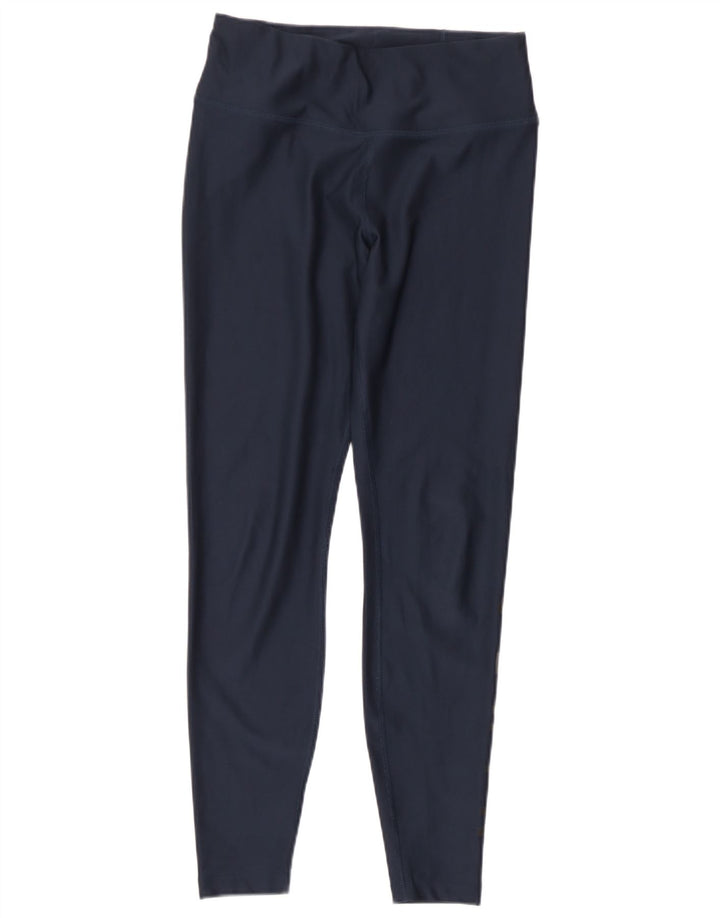 Женские леггинсы с рисунком Nike Dri Fit UK 8, маленькие, темно-синие