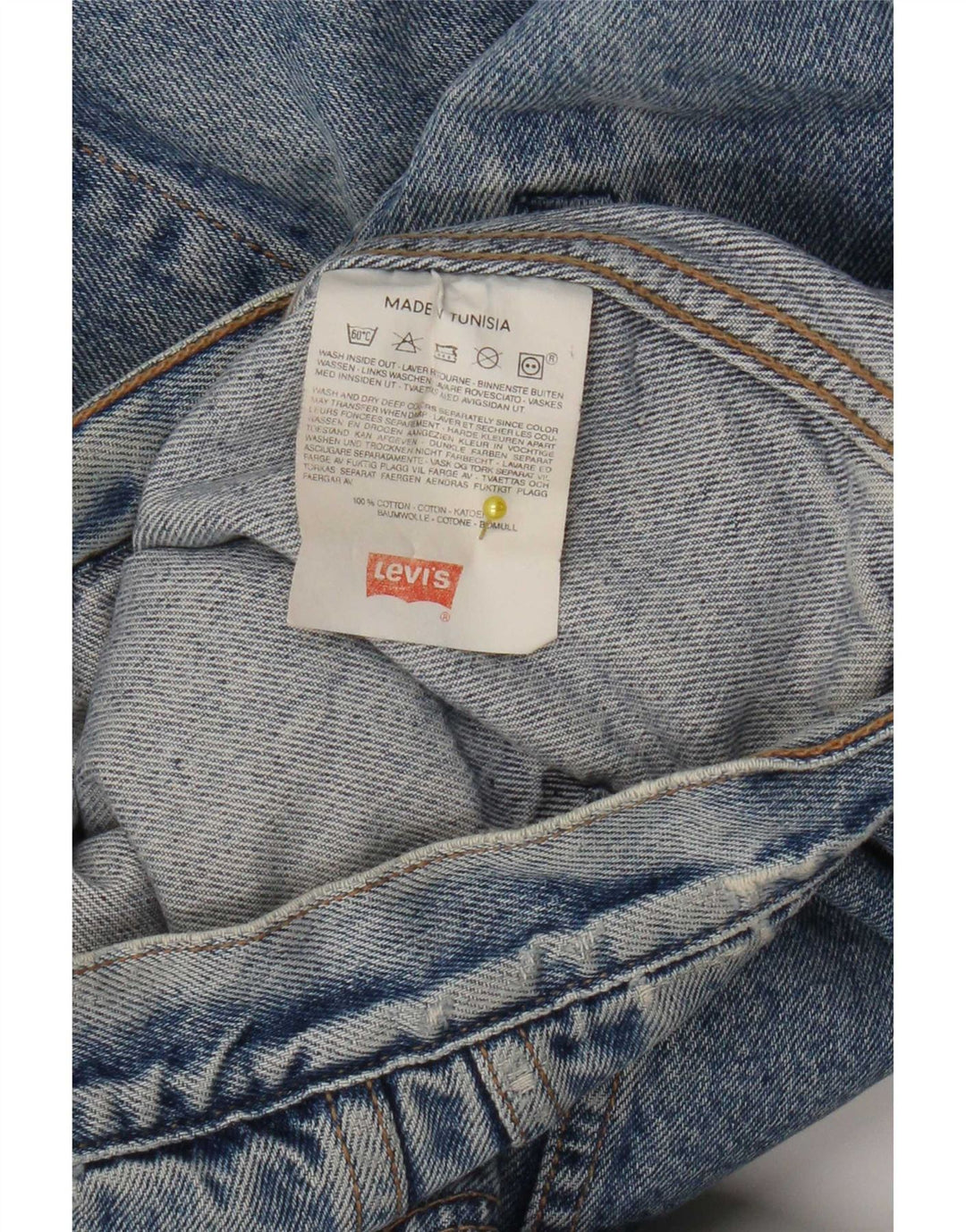 Мужская джинсовая куртка Levi's UK 40, большая синяя, хлопок