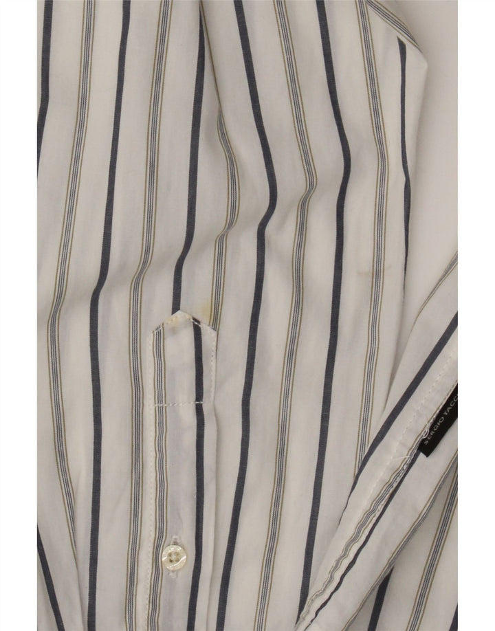 Мужская рубашка Sergio Tacchini из хлопка в большую белую полоску