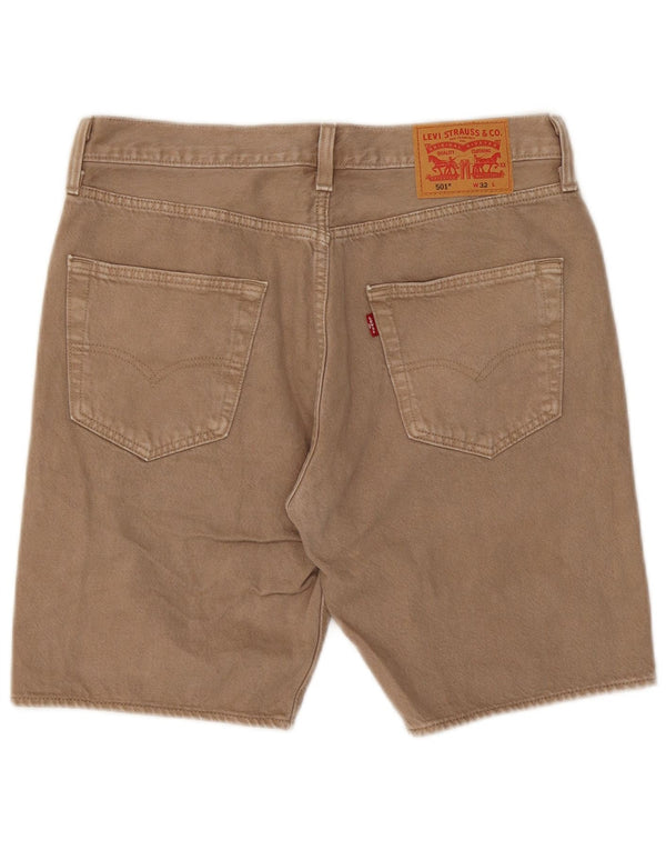 Мужские джинсовые шорты Levi's 501 W32, средний бежевый хлопок