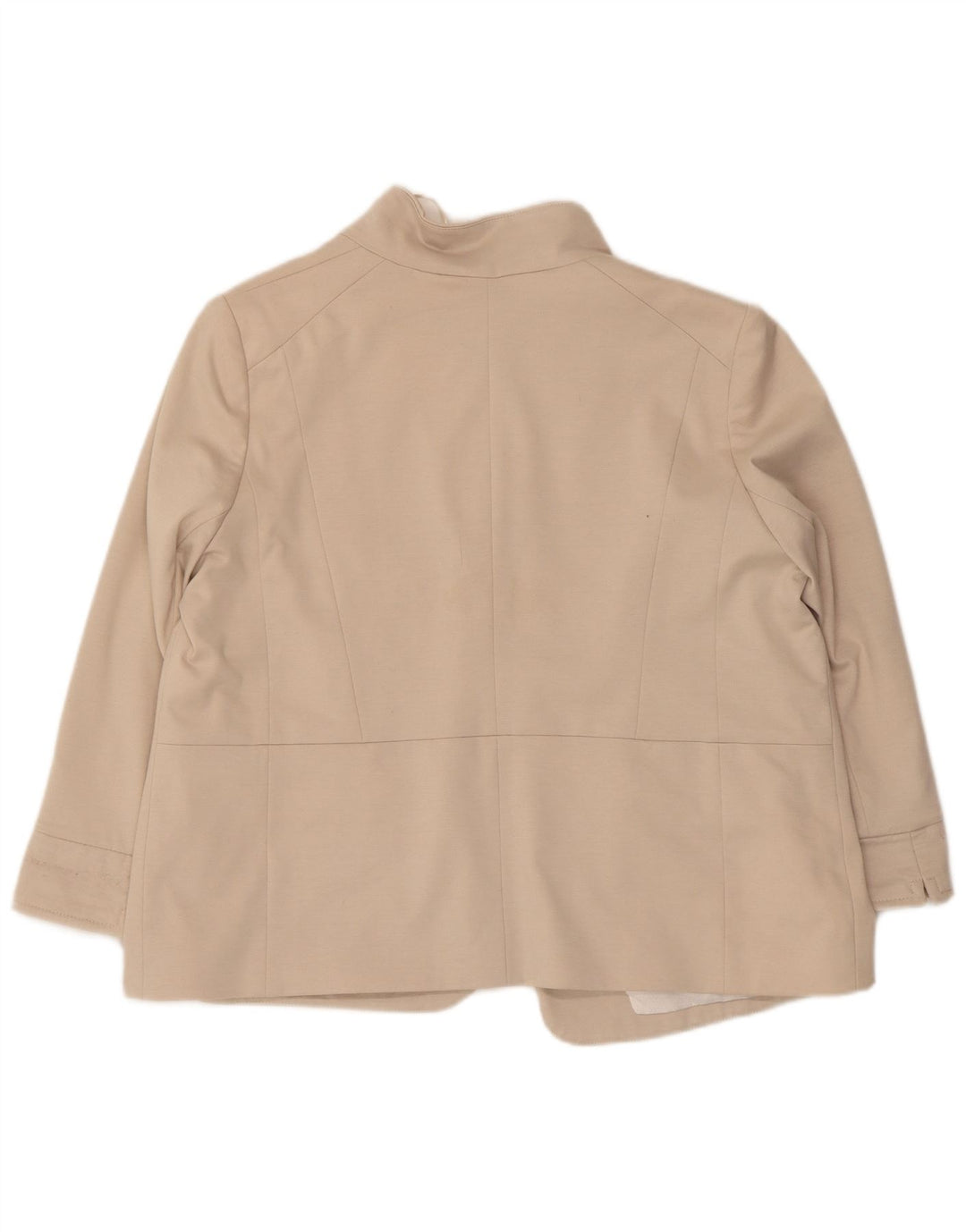 Женский открытый пиджак Wallis с рукавами 3/4, Великобритания 18 XL, бежевый полиэстер
