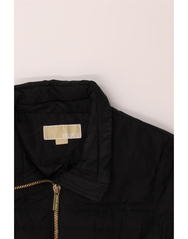 MICHAEL KORS Womens Padded Coat UK 14 Medium Navy Blue Polyester Vintage Michael Kors and Second-Hand Michael Kors from Messina Hembry 