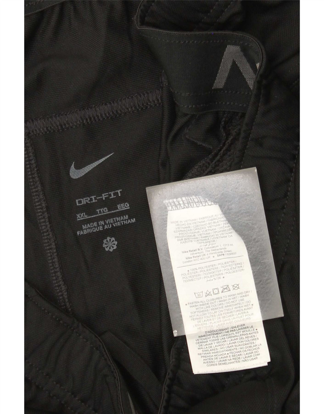 Мужские спортивные шорты Nike Dri Fit 2XL, черный полиэстер