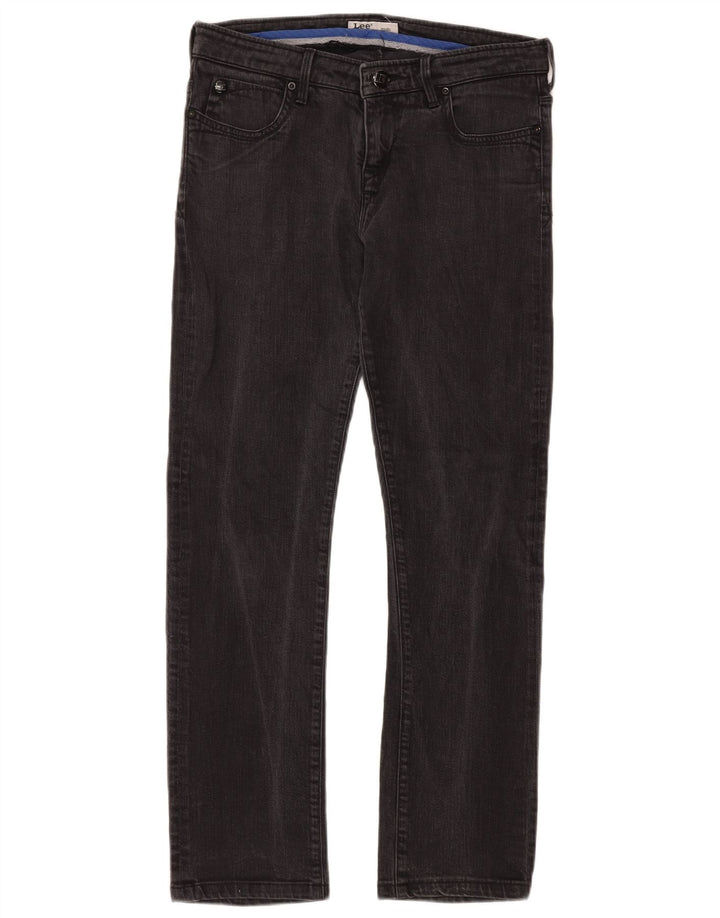 Женские прямые джинсы Lee W29 L30, черный хлопок