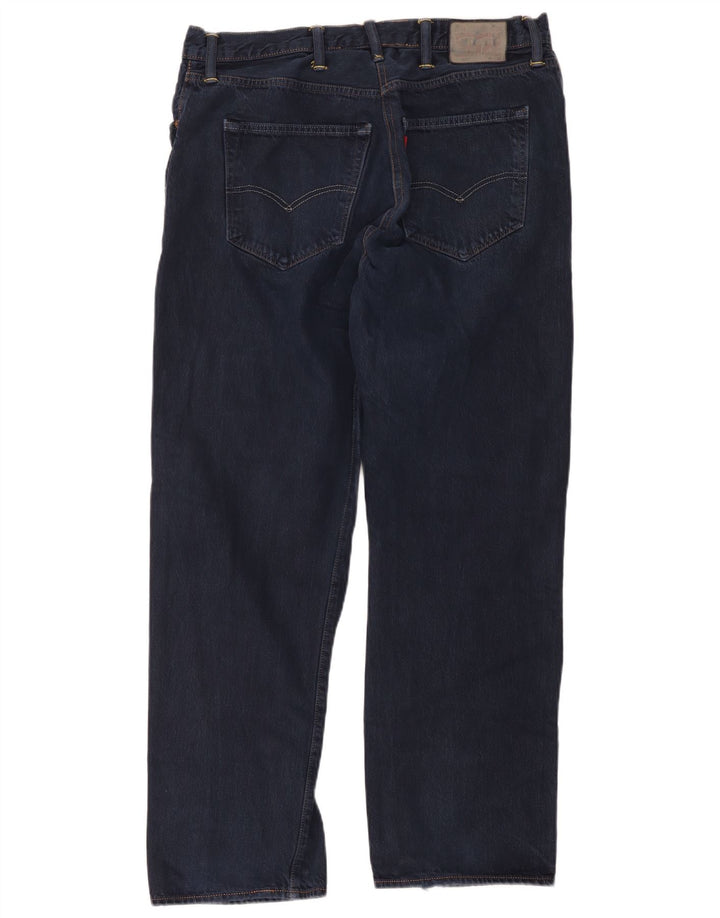 Мужские прямые джинсы Levi's 501 W42 L32 Темно-синие