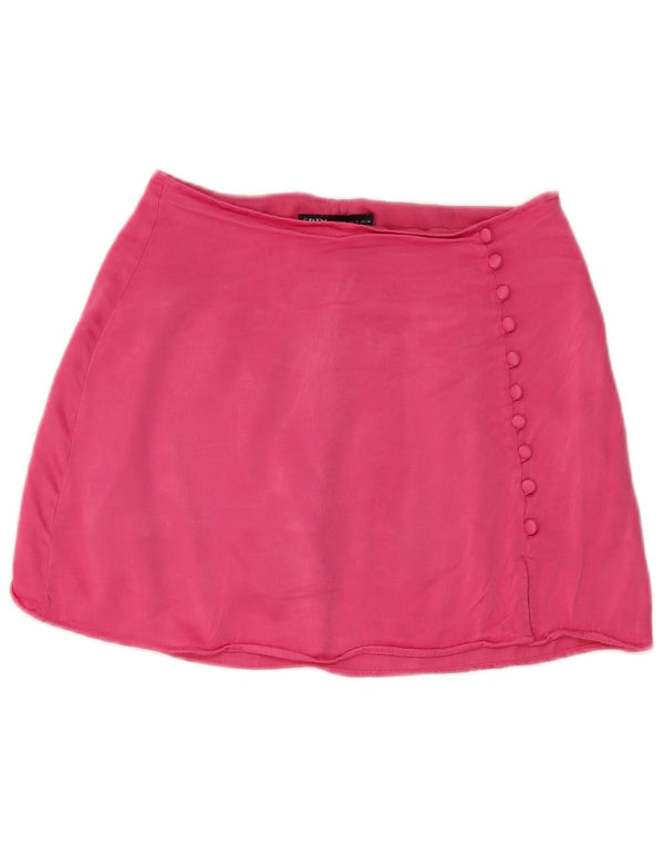 Женская юбка Zara Small W26, розовая вискоза