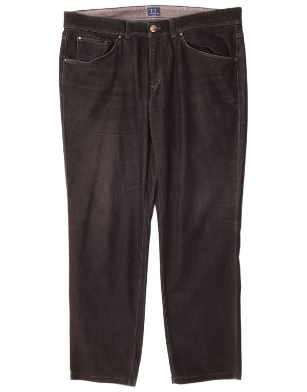 Trussardi Мужские прямые повседневные брюки W38 L32 Серые хлопковые