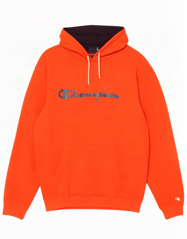 Мужской джемпер с капюшоном Champion с рисунком 3XL, оранжевый, хлопок