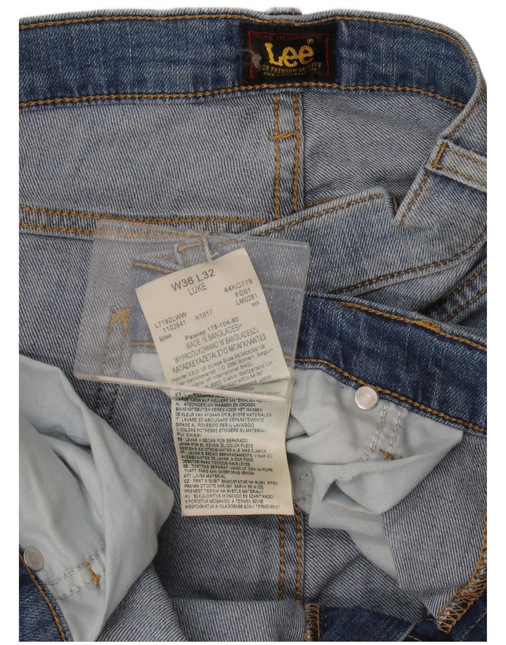 Мужские джинсы Lee Luke Slim W36 L32, синий хлопок