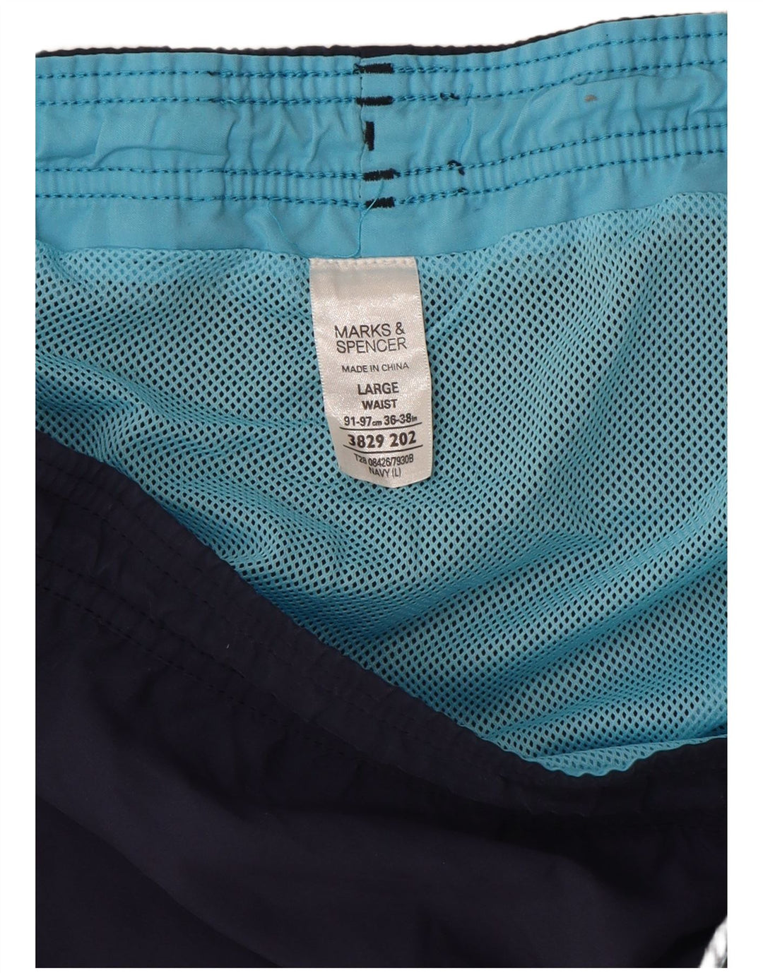 Мужские шорты для плавания Marks & Spencer, большие, темно-синие, полихлорид