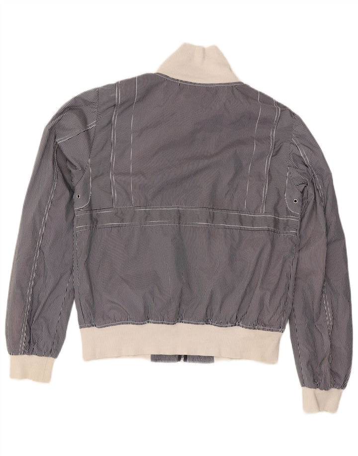 Женская куртка-бомбер Diesel UK 16, большая темно-синяя полоска из полиэстера