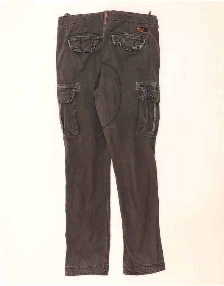 SUPERDRY Мужские узкие брюки-карго, большие W36 L33, серые, хлопок