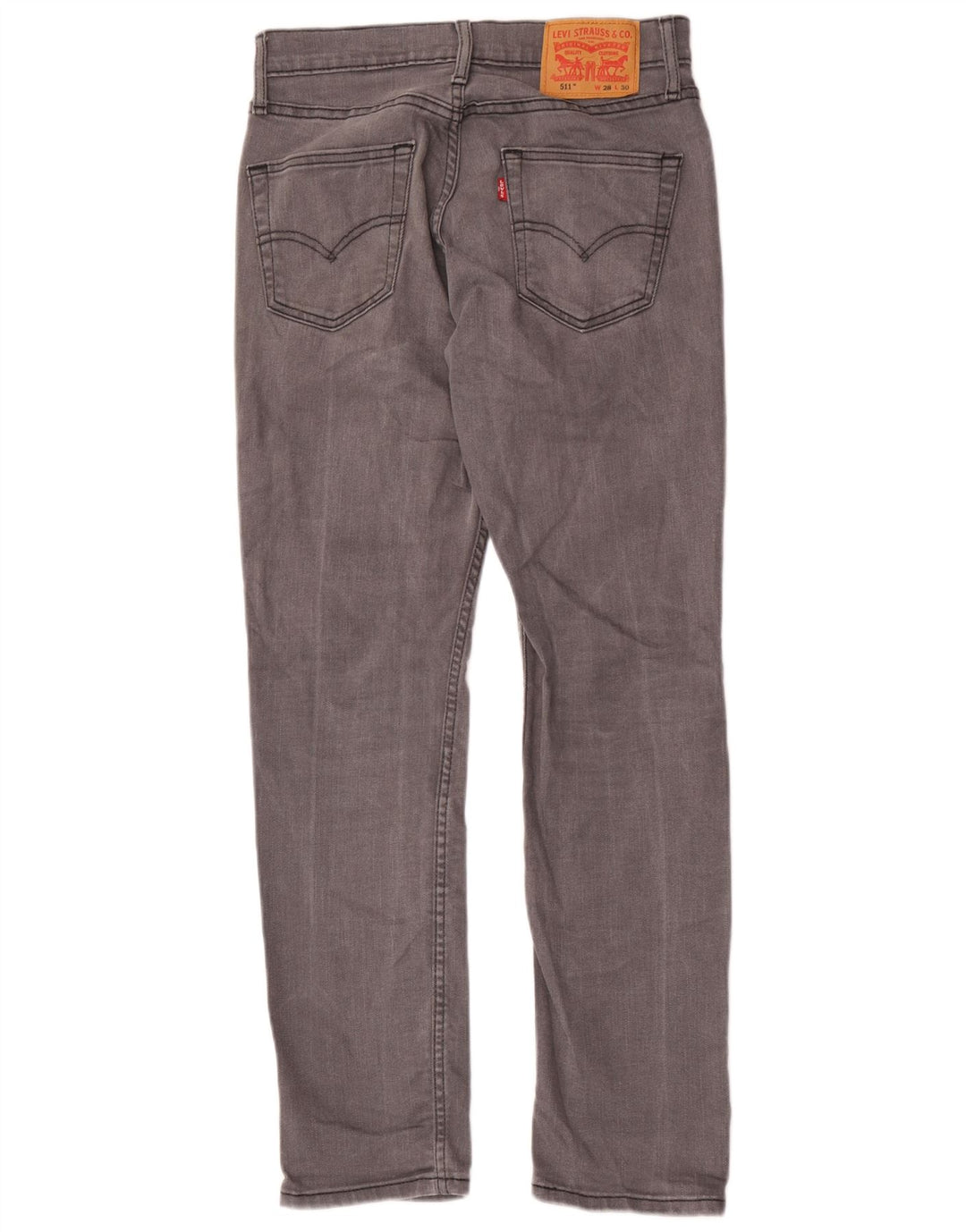 Мужские джинсы Levi's Slim 511 W28 L30 серые, хлопок