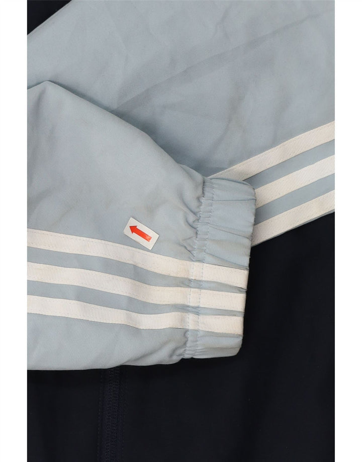 Мужской спортивный костюм Adidas, верхняя куртка, средний темно-синий, полиэстер с цветными блоками