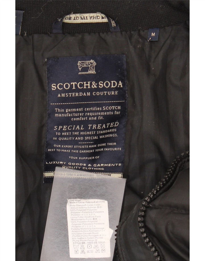 Мужская утепленная куртка Scotch & Soda Amsterdam Couture UK 38, средний черный в клетку