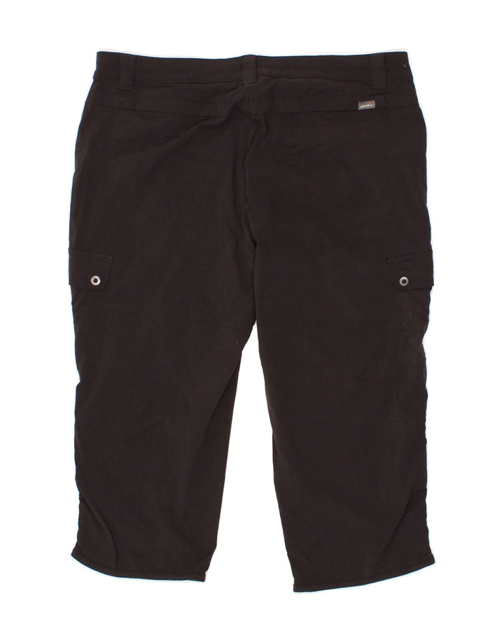 EDDIE BAUER Womens Bermuda Cargo Shorts US 10 Large W32  Black Nylon Vintage Eddie Bauer and Second-Hand Eddie Bauer from Messina Hembry 