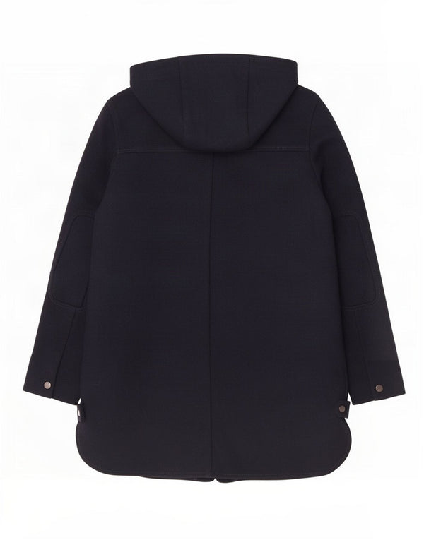 Женское пальто с капюшоном Zara UK 14, средний темно-синий