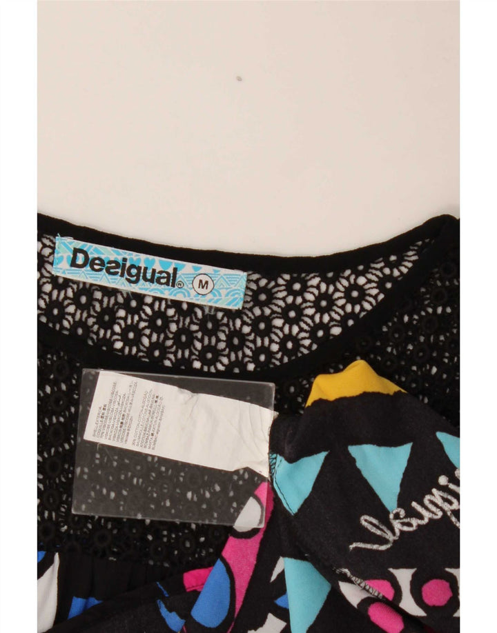 Женская туника с рисунком Desigual UK 14, средний разноцветный геометрический узор
