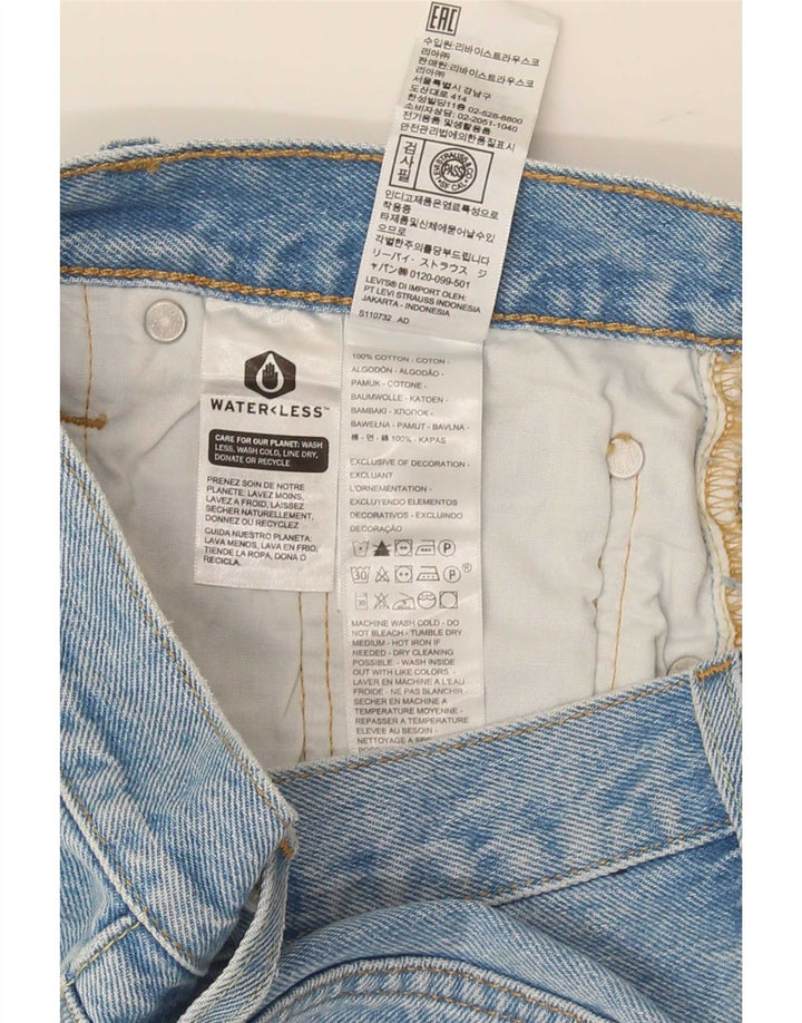 Женские джинсовые шорты Levi's 501 W26, маленькие синие, хлопок