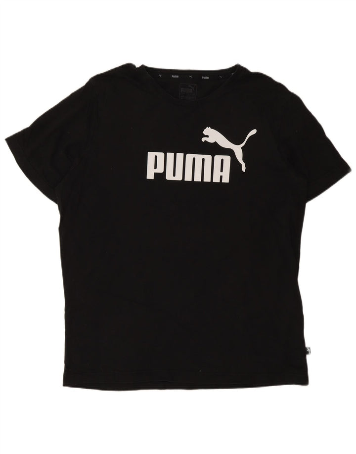 Мужская футболка с рисунком PUMA, большой черный хлопок