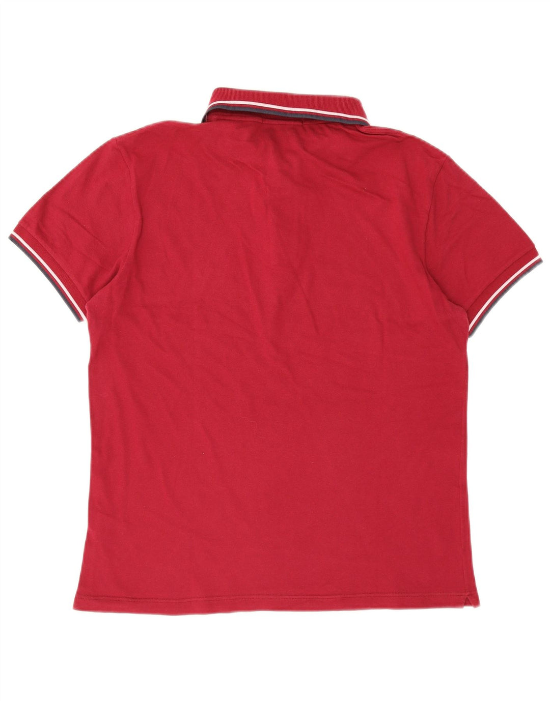 Мужская рубашка-поло Fred Perry, хлопковая полоска бордового цвета среднего размера