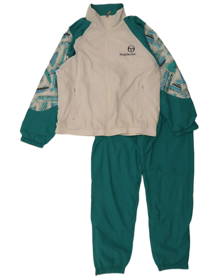 Мужской спортивный костюм Sergio Tacchini IT 48, маленький зеленый с цветными блоками