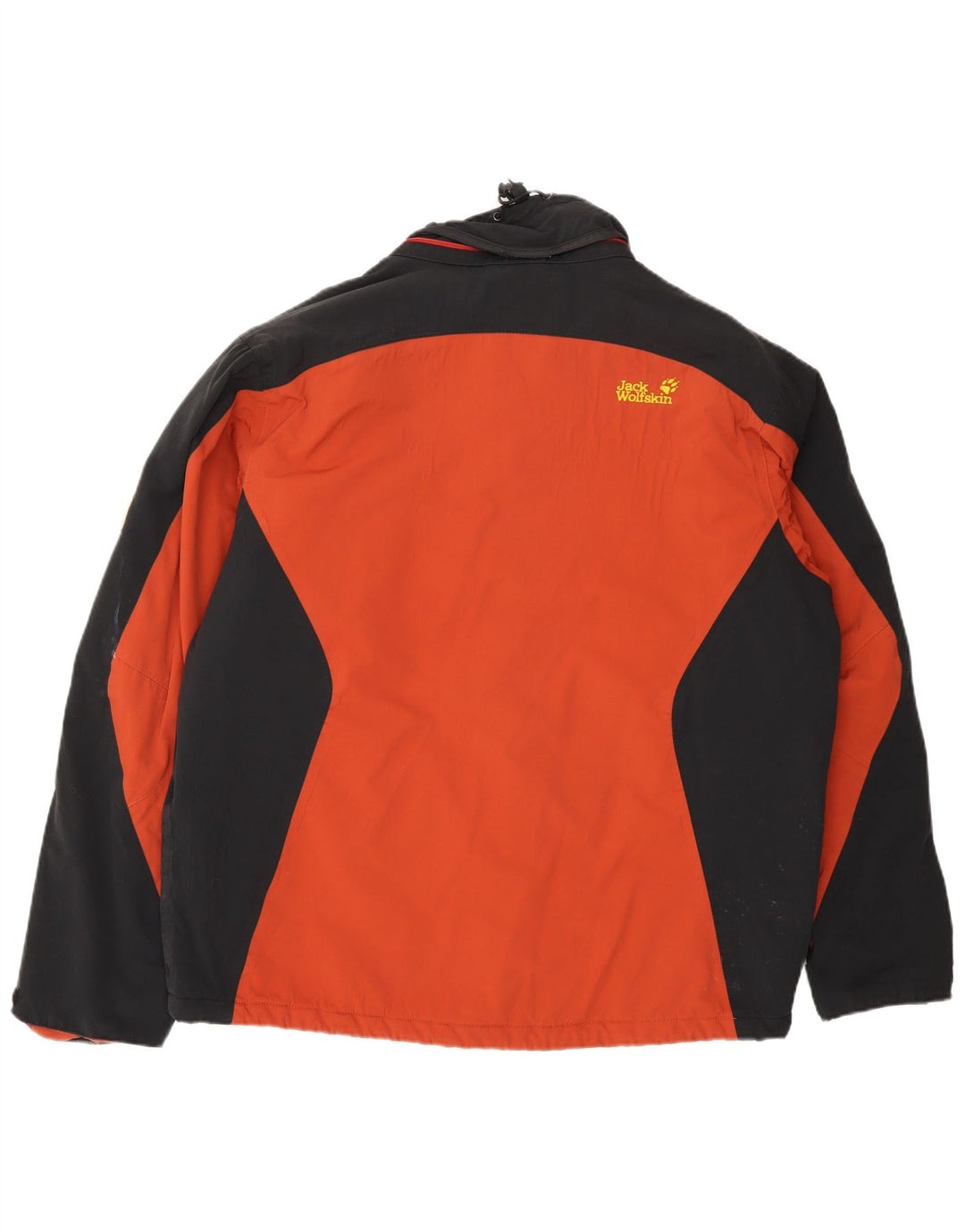 Мужская лыжная куртка Jack Wolfskin UK 40/42 XL оранжевая с цветными блоками полиамид