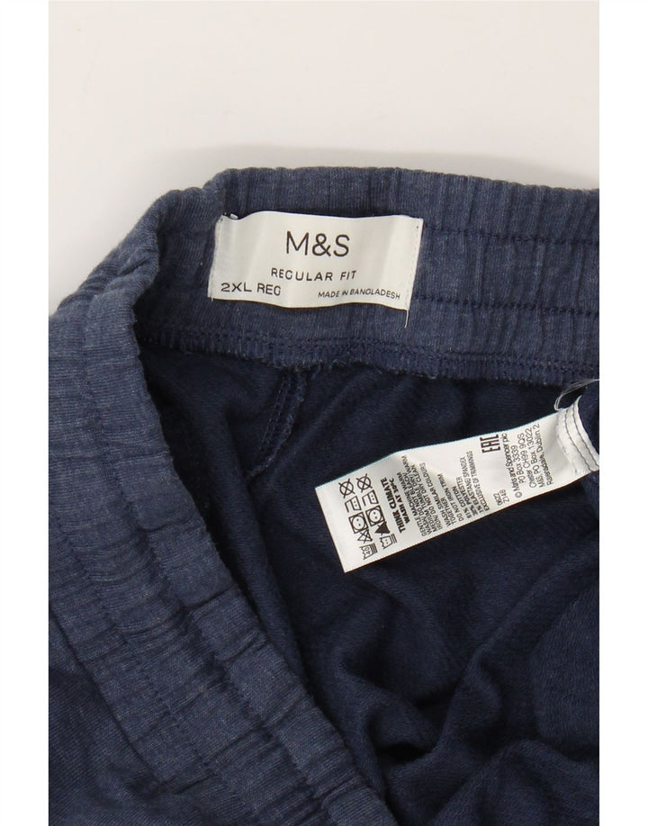 Мужские спортивные брюки MARKS & SPENCER 2XL темно-синие, хлопок