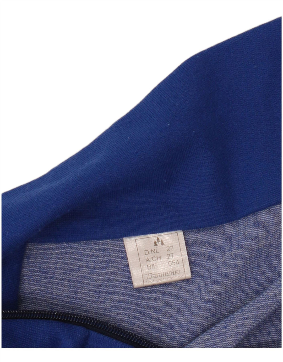 ВИНТАЖНЫЙ женский спортивный костюм, верхняя куртка UK 18 XL, синий акрил с цветными блоками